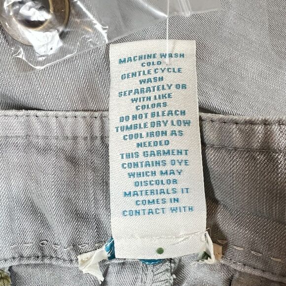 Sundance Tencel Trouser Pants Sz 12 Gray Flat Front Wide Leg Chino Flowy Soft - Picture 8 of 10